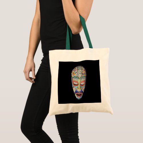 Bob Why the Long Face Mosaic Mask Tote Bag