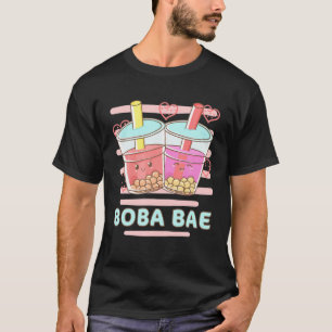 Boba BAE Kawaii Bubble Tea With Cute Boba Drinks T-Shirt