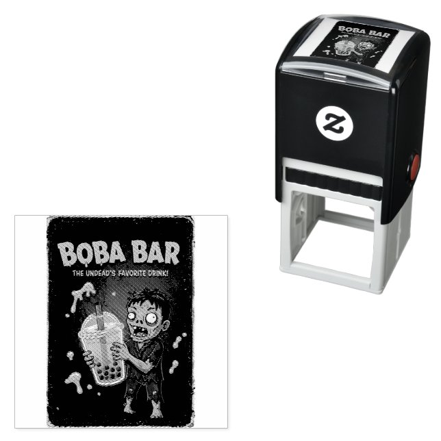 Boba Bar – The Undead’s Self Inking Rubber Stamp (In Situ)