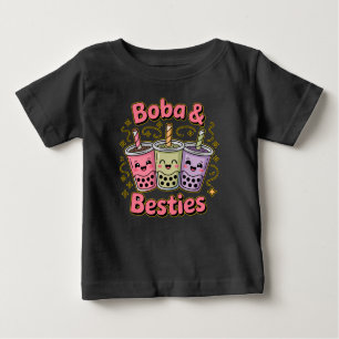 BOBA & Besties Vibes – Perfect for Boba Tea Lovers Baby T-Shirt