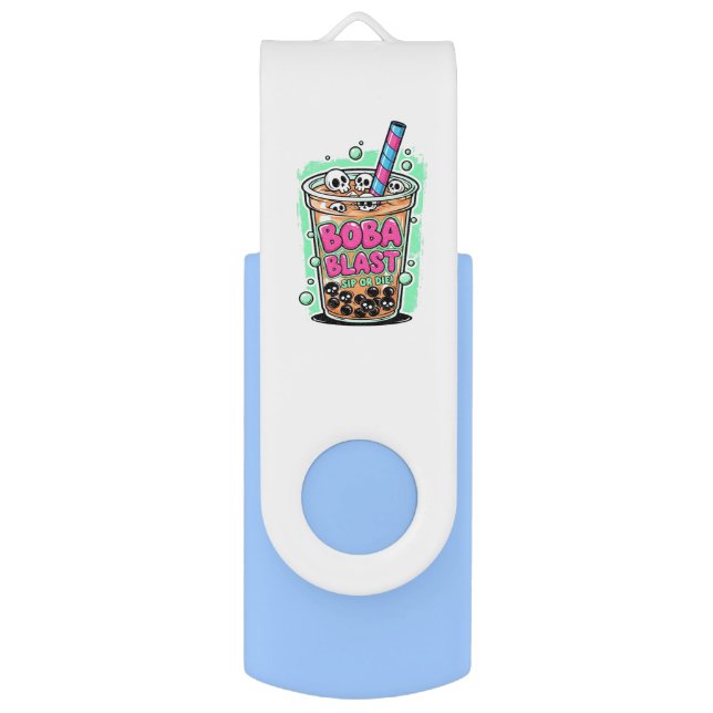 Boba Blast – Sip or Die!  Flash Drive (Front Vertical)