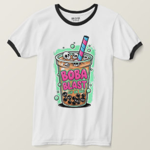 Boba Blast – Sip or Die! Ringer T-Shirt
