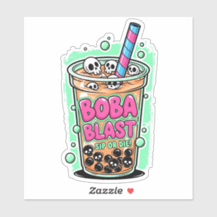 Boba Blast – Sip or Die! Vinyl Sticker
