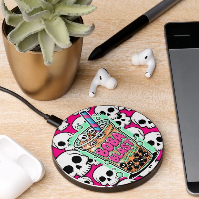 Boba Blast – Sip or Die! Wireless Charger (Desk 2)