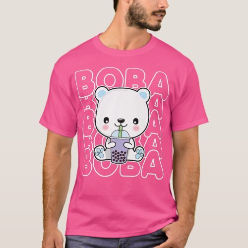 Boba Bubble Milk Tea Kawaii Polar Bear for Teens G T_Shirt