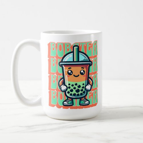Boba Bubble Tea Kawaii Cute Cartoon Coffee Mug