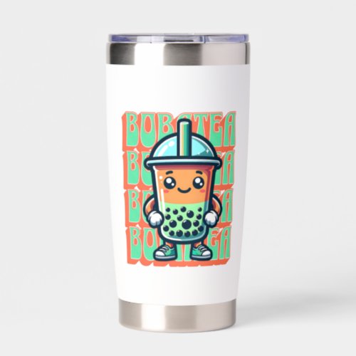 Boba Bubble Tea Kawaii Cute Cartoon Insulated Tumbler