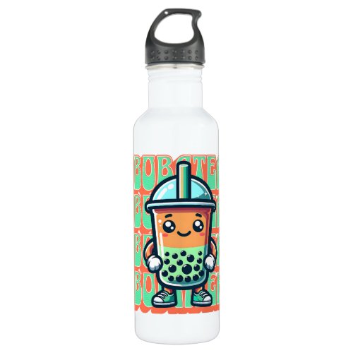 Boba Bubble Tea Kawaii Cute Cartoon Stainless Steel Water Bottle