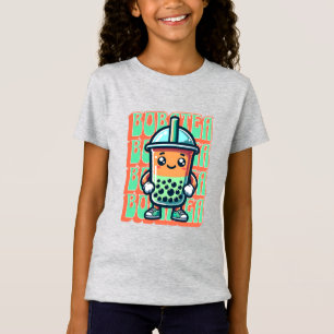 Boba Bubble Tea Kawaii Cute Cartoon T-Shirt