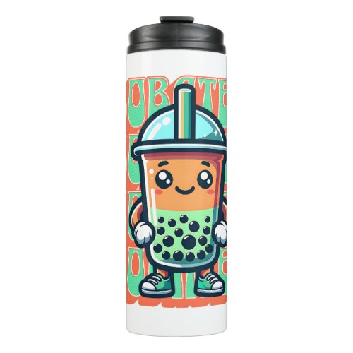 Boba Bubble Tea Kawaii Cute Cartoon Thermal Tumbler