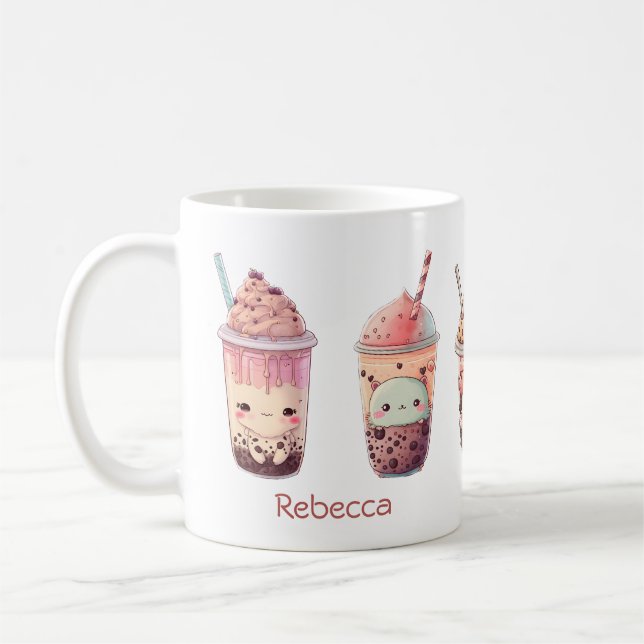 Boba Bubble Tea Lover Collection Coffee Mug (Left)