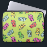 Boba Bubble Tea Pattern Laptop Sleeve<br><div class="desc">Boba Bubble Tea Pattern perfect trendy and cute gift!</div>
