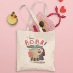 Boba Bubble Tea Patterned Pink Colorful Cute  Tote Bag at Zazzle