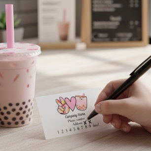Boba Bubble Tea Reward Card