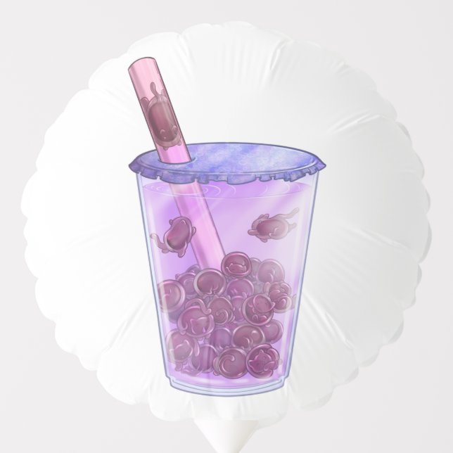 Boba Cats Balloon (Front)