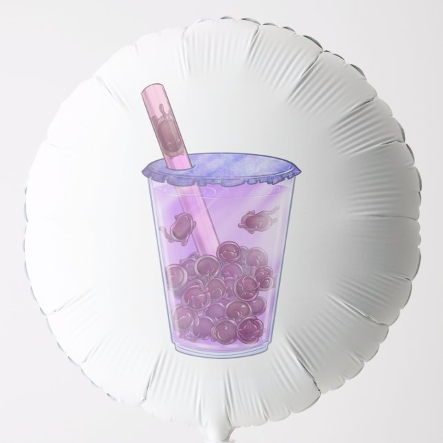 Boba Cats Balloon (Front)