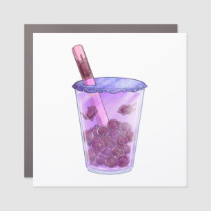 Boba Cats Car Magnet