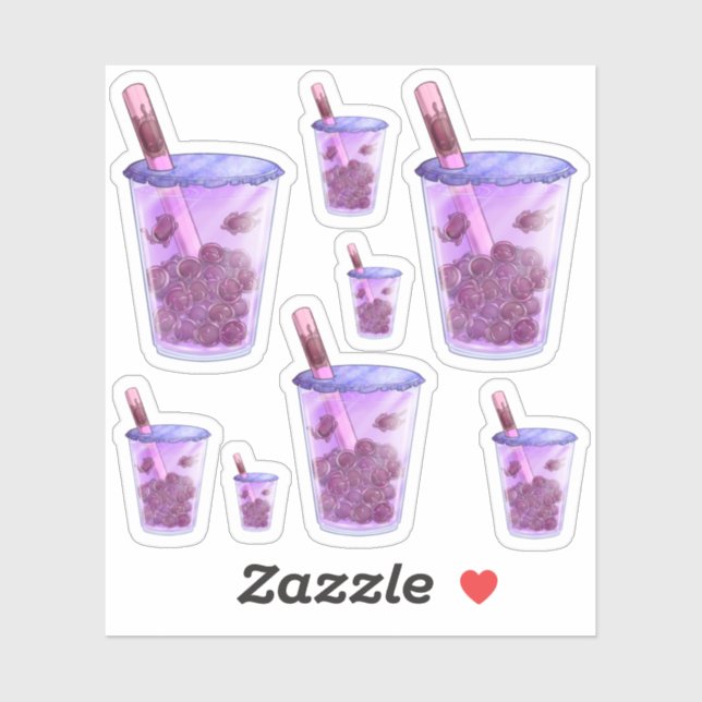 Boba Cats Sticker (Sheet)