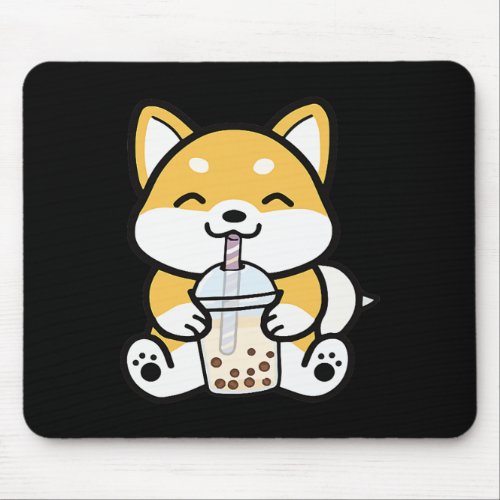 Boba Corgi Corgi Boba Boba Shiba Shiba Corgi Mouse Pad