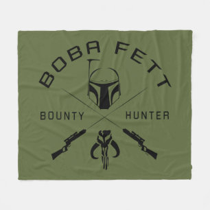 Boba Fett Black Badge Fleece Blanket
