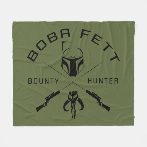 Boba Fett Black Badge Fleece Blanket