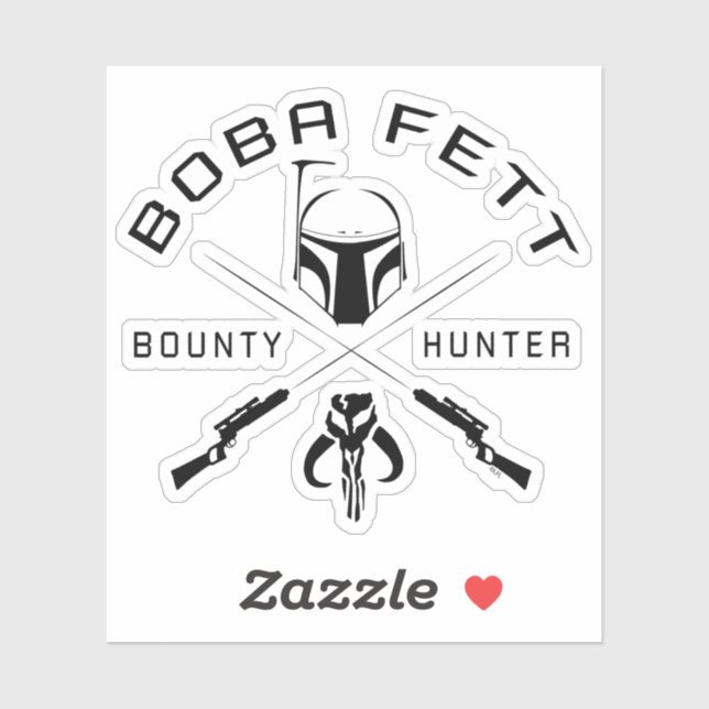 Boba Fett Black Badge Sticker (Sheet)
