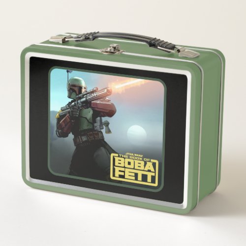 Boba Fett Blaster Rifle Graphic Metal Lunch Box