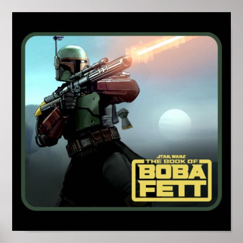 Boba Fett Blaster Rifle Graphic Poster
