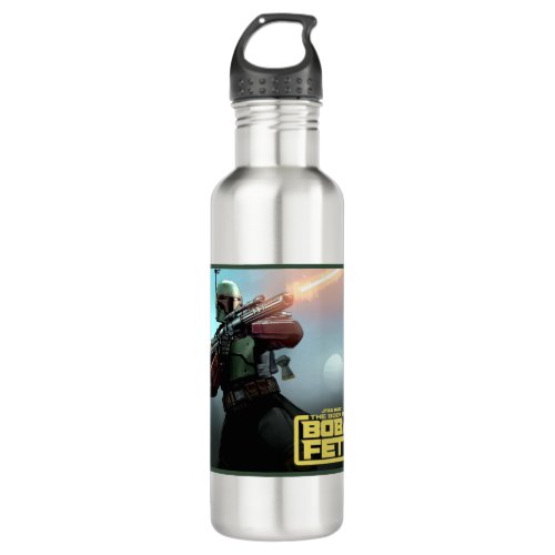Boba Fett Blaster Rifle Graphic Stainless Steel Water Bottle