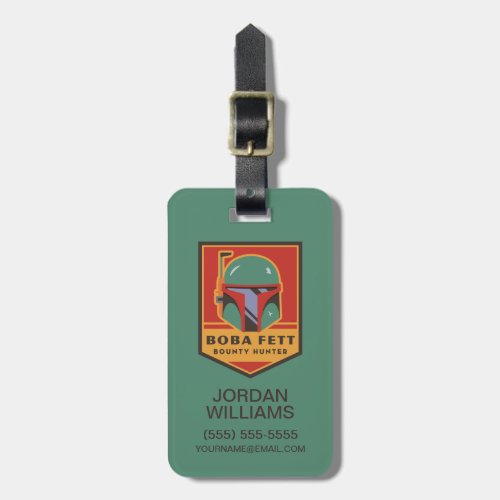 Boba Fett Bounty Hunter Badge Luggage Tag