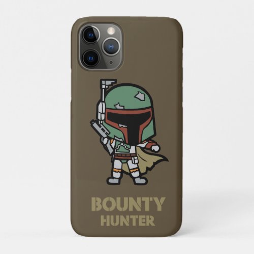 Boba Fett Bounty Hunter Cartoon iPhone 11 Pro Case