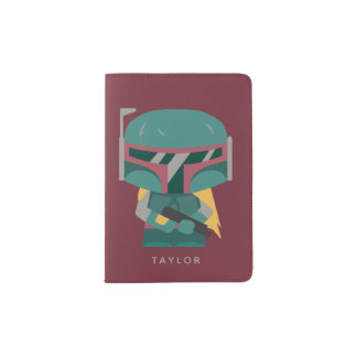 Boba Fett Cute Cartoon Passport Holder