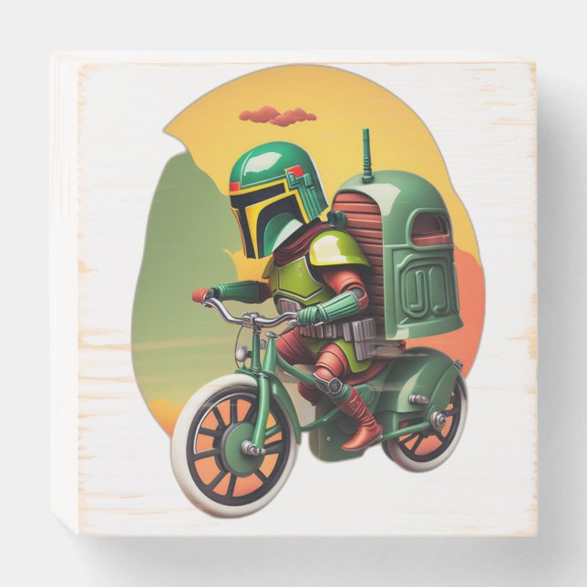 Boba Fett Delivery Wooden Box Sign (Front Horizontal)