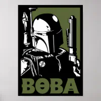 Boba Fett Green Poster Graphic Coffee Mug, Zazzle