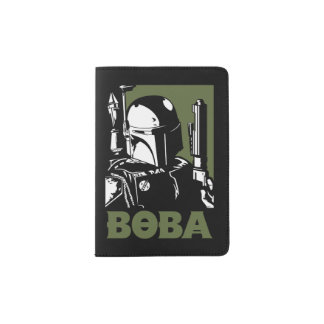 Boba Fett Green Poster Graphic Passport Holder