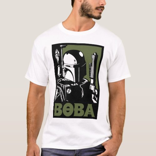 Boba Fett Green Poster Graphic T_Shirt