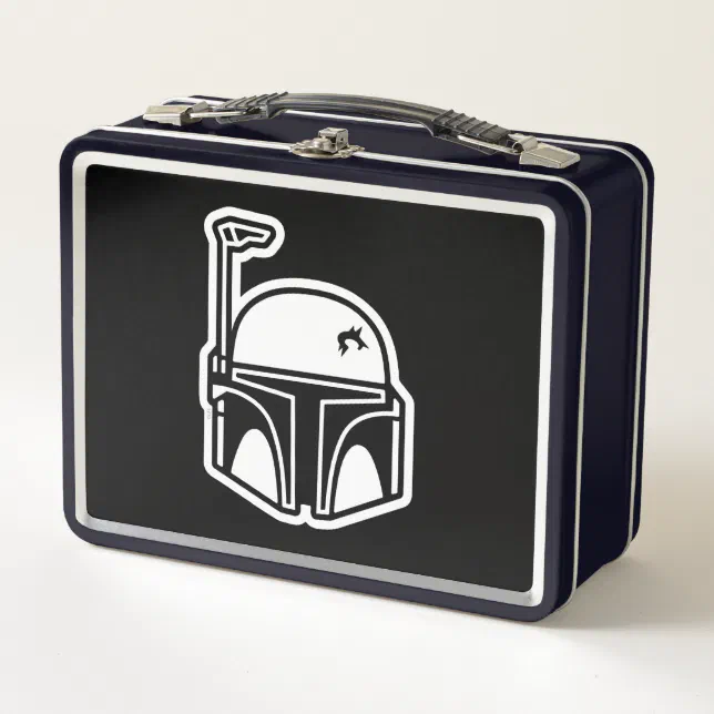 Boba Fett Helmet Icon Metal Lunch Box Zazzle