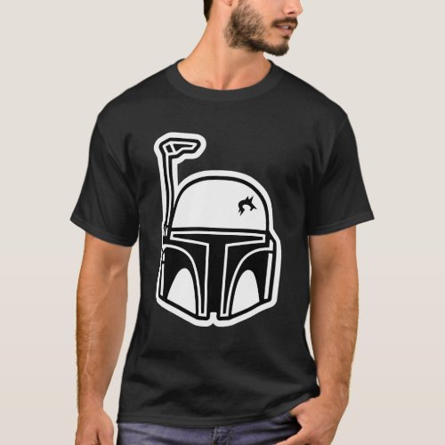 Boba Fett Helmet Icon T_Shirt