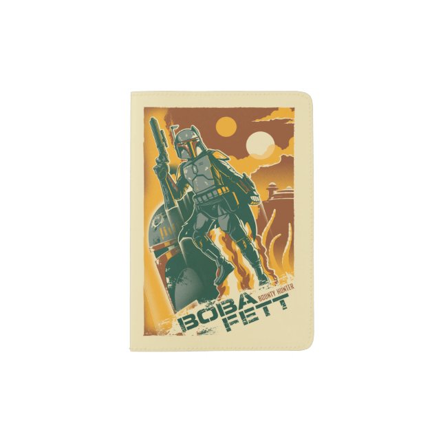 Boba Fett Poster Graphic Passport Holder (Front)