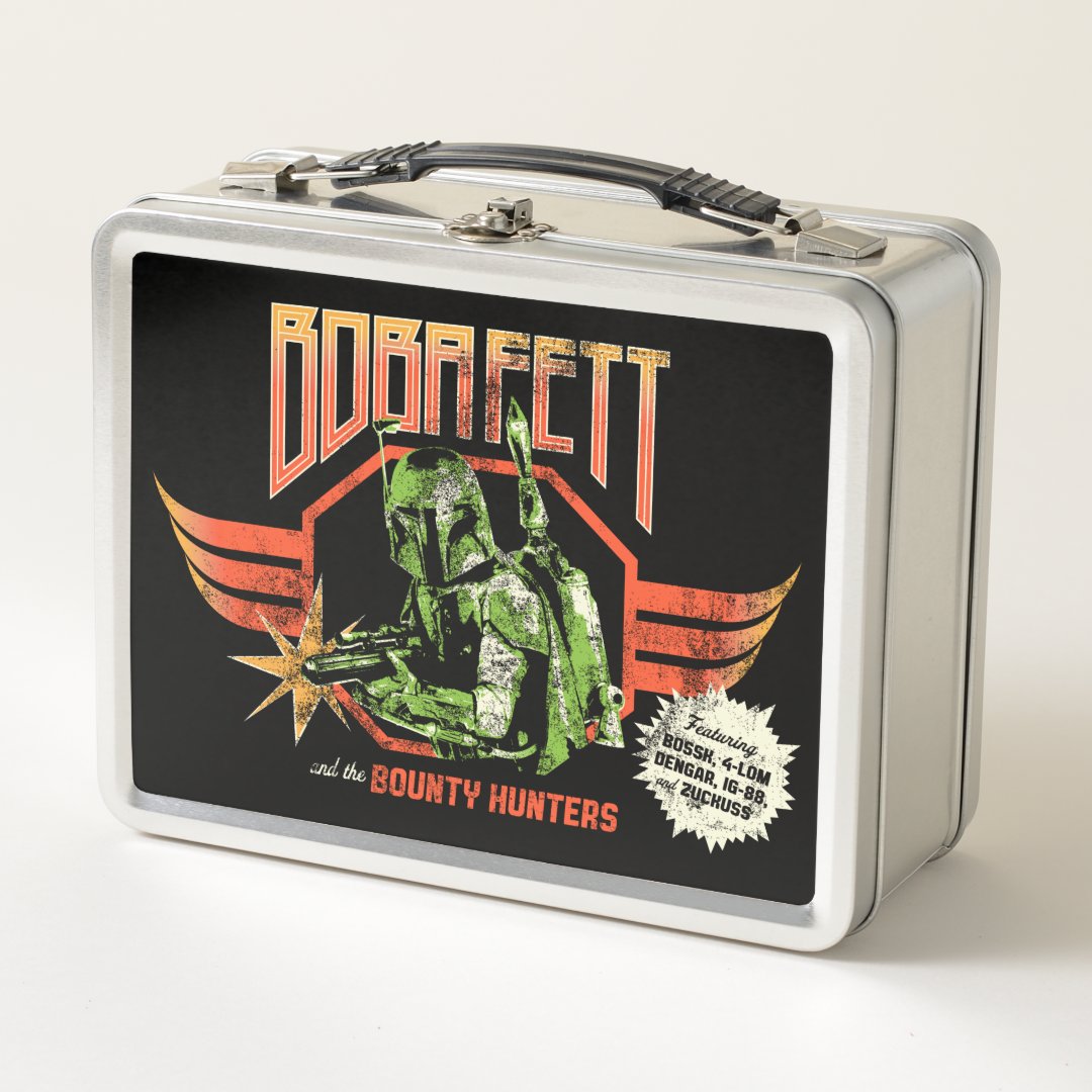 Boba Fett Retro Graphic Metal Lunch Box Zazzle