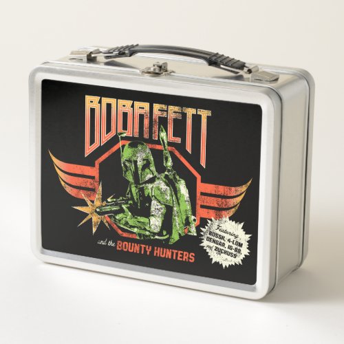 Boba Fett Retro Graphic Metal Lunch Box