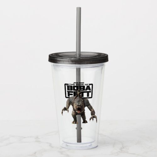 Boba Fett Riding Rancor Acrylic Tumbler