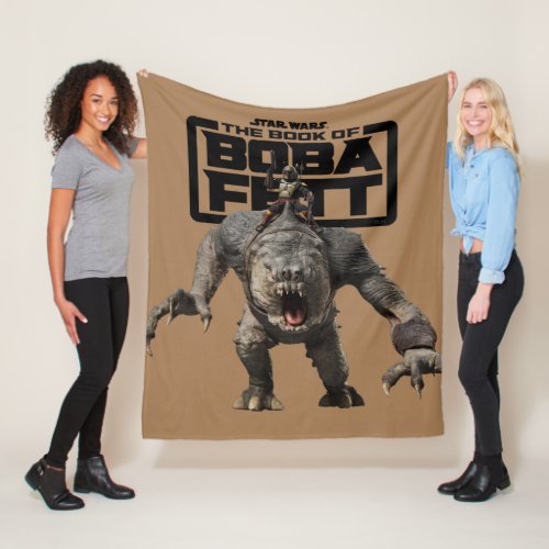 Boba Fett Riding Rancor Fleece Blanket