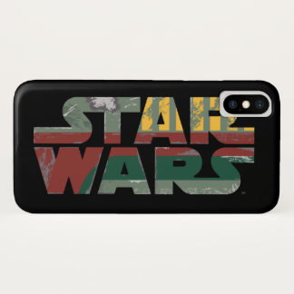 Boba Fett Style Star Wars Logo iPhone X Case