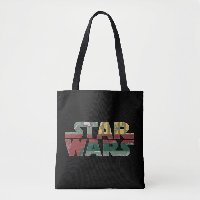 Boba Fett Style Star Wars Logo Tote Bag (Front)