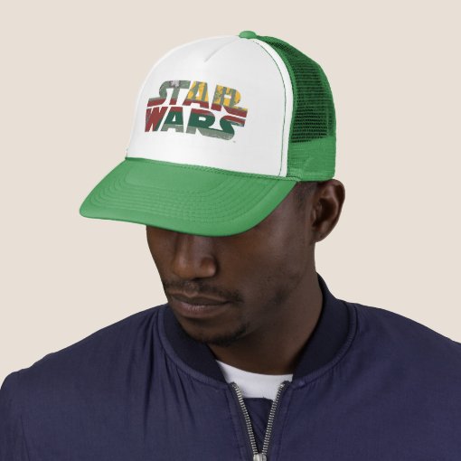 Boba Fett Style Star Wars Logo Trucker Hat | Zazzle