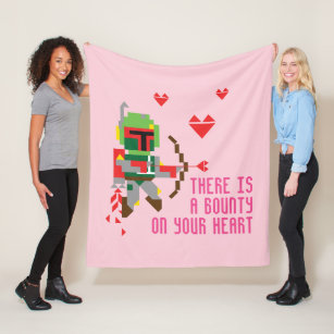 Boba Fett - There's A Bounty On Your Heart Fleece Blanket