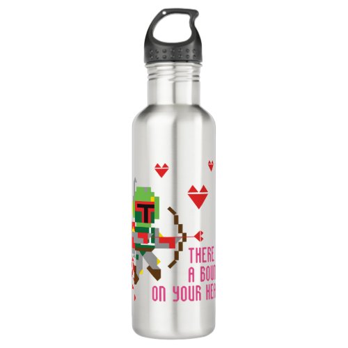 Boba Fett _ Theres A Bounty On Your Heart Stainless Steel Water Bottle