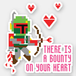 Boba Fett - There's A Bounty On Your Heart Sticker