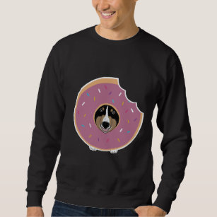 Boba Fett Tri Color Corgi With Donut Bite Sweatshirt